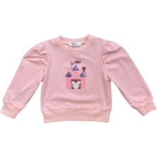 Pink Sequin Castle Puff LS Shirt