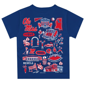 Ole Miss Rebels Hand Sketched Impressions Boys T-Shirt