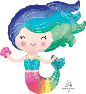 Colorful Mermaid Balloon