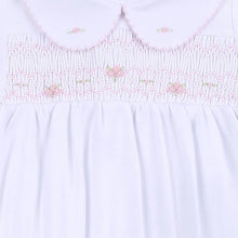 ALICE ANDREW PINK SMOCKED COLLARED BUBBLE