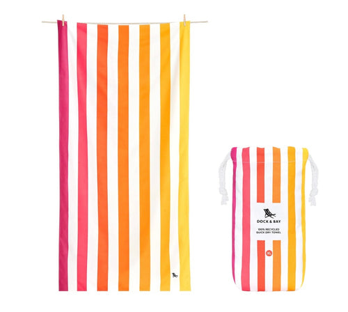 Quick Dry Towels - Summer - Peach Sunrise