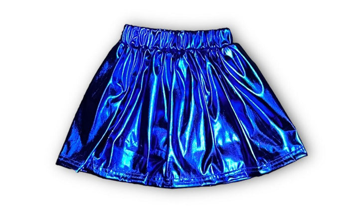 Royal Blue Metallic Skort