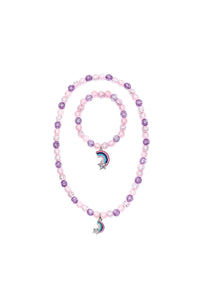Rainbow Necklace & Bracelet Set