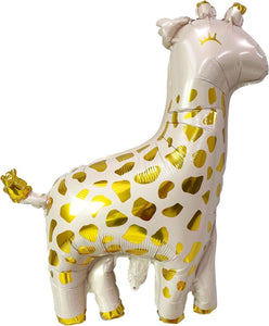 32" Giraffe White Balloon