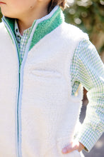 Dean's List Dress Shirt Kiawah Kelly Green & Barrington Blue Chandler Check With Barrington Blue Stork