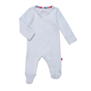love lines blue organic cotton pointelle magnetic dream sleep tank + shorts  pajama set