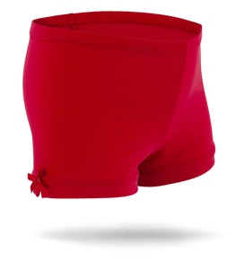 Red Girls Spandex Shorts