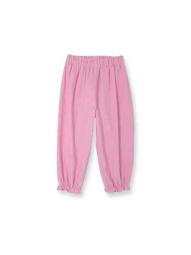Pink Corduroy Gathered Pant