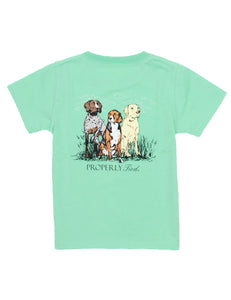 Triple Dog Tshirt on Wash Green