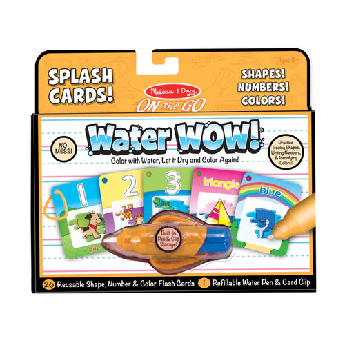 Water Wow! Number, Color, Shape Cards - On the Go Travel Activity