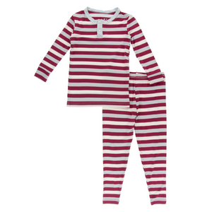 Playground Stripe Henley Pajama set