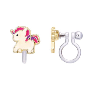Clip-On Magical Unicorn Earrings