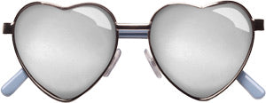 Roxie Heart frame mirrored lenses