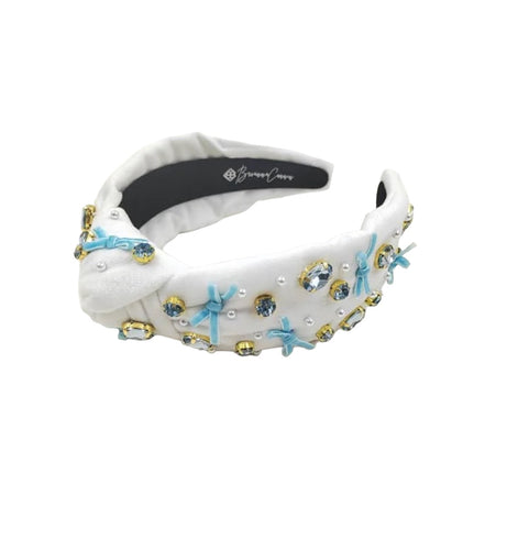 Headband with Blue Bows