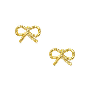 Bow Twist Stud Earrings