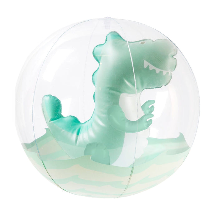 Inflatable 3D Beach Ball Surfing Dino