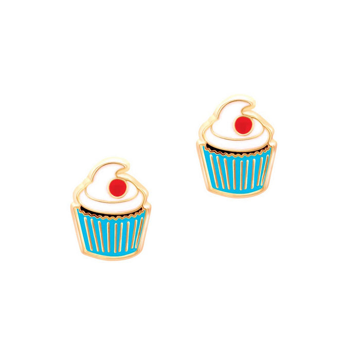 Classic Cupcake Cutie Stud Earrings