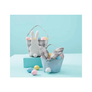 Easter Baskets, Gingham Blue