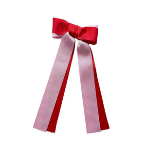 Large Red/Baby Pink Valentines Bow