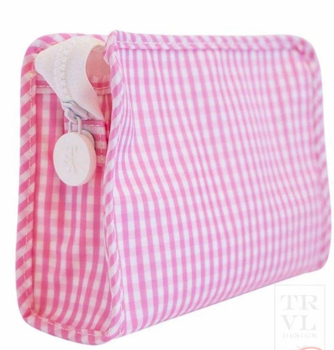 Roadie Small- Gingham Pink