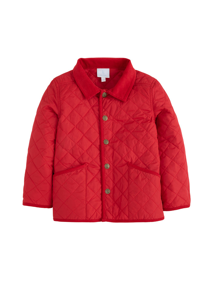 Classic Quilted Jacket, Red