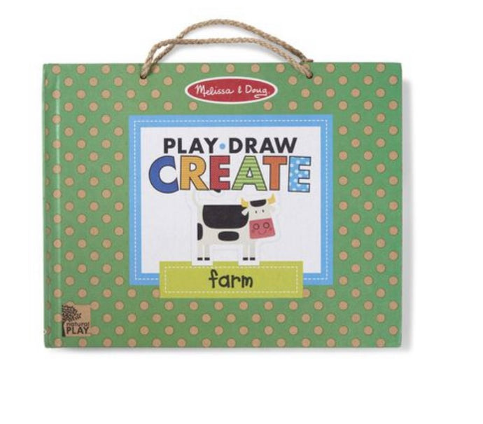 Play, Draw, Create Reusable Drawing & Magnet Kit - Farm