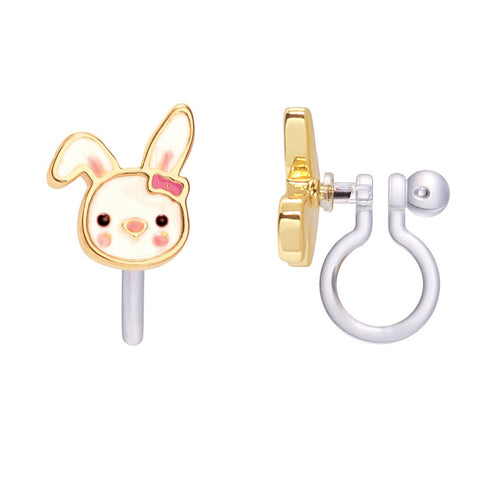 Clip-On Bouncy Bunny Earrings