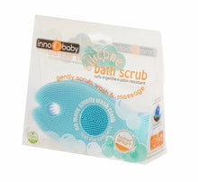 Innobaby Bathin' Smart Silicone Fish Antimicrobial Bath Scrub for Babies and Toddlers, Blue