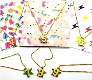Birthday Number Necklace (4-9)