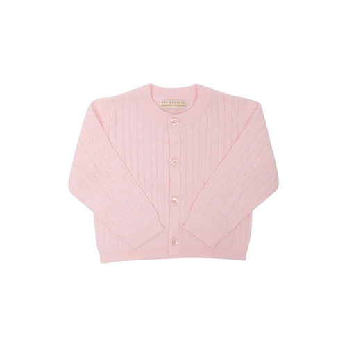 Cambridge Cable Knit Cardigan, Palm Beach Pink