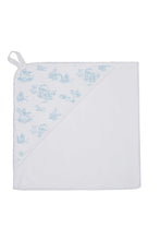 Blue Toile Hooded Towel