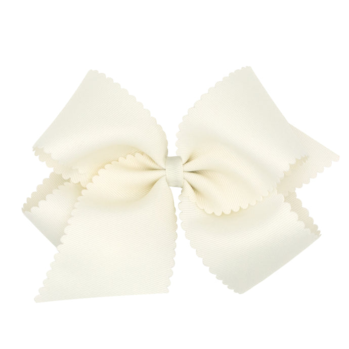 King Grosgrain Scalloped Edge Bow(9795)