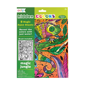 hidden colors magic paint sheets - magic jungle