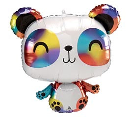 Rainbow Panda Balloon