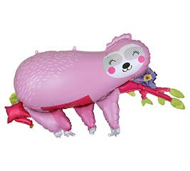 Pink Sloth Balloon
