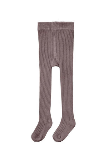 Rib Knit Tights Wine