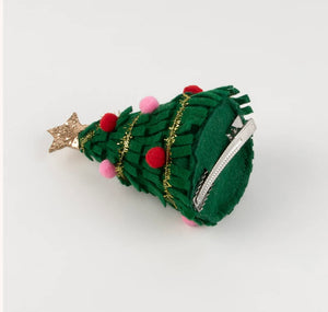 Big Christmas Tree Hair Clip