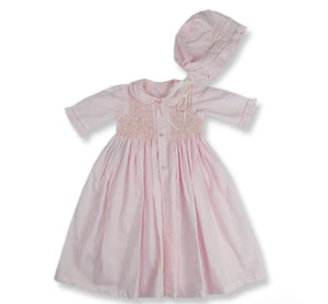 Royal Daygown & Bonnet, Pink