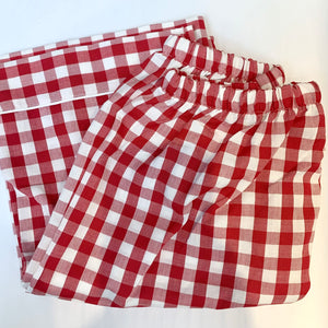 Adult, Red Check Pajama Pants