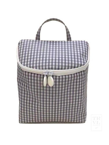 Take Away Lunch Bag- Gingham Grey