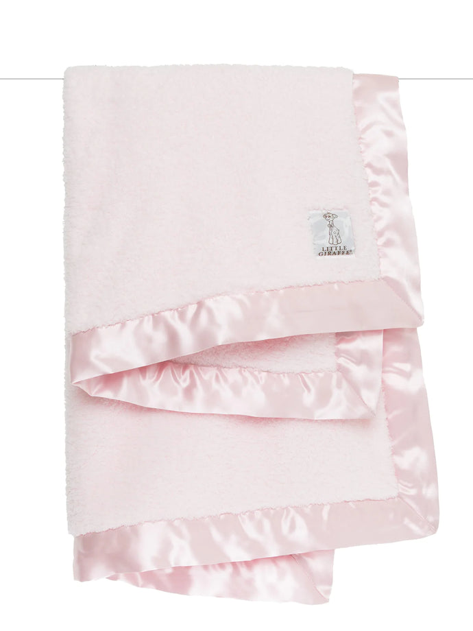 Chenille Baby Blanket Pink