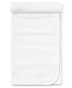 White/Silver New Kissy Dots Print Blanket