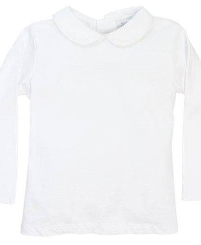 White Knit Piped Shirt, unisex