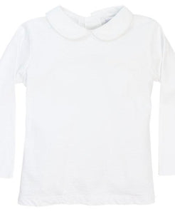 White Knit Piped Shirt, unisex