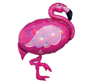 33"PKG IRIDESCENT PINK FLAMINGO BALLOON