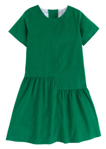 Asymmetrical Jillian Dress, Evergreen