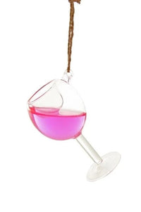 Glass of Wine ornament, Blush
