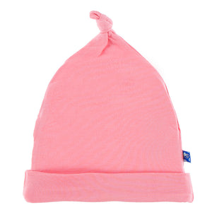 Solid Knot Hat- Strawberry