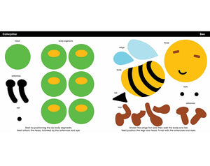 First Sticker Art: Creepy Crawlies: Use Stickers to Create 20 Cute Insects (Paperback)