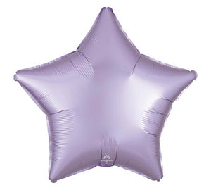 19"SOLID PASTEL LILAC SATIN LUXE STAR